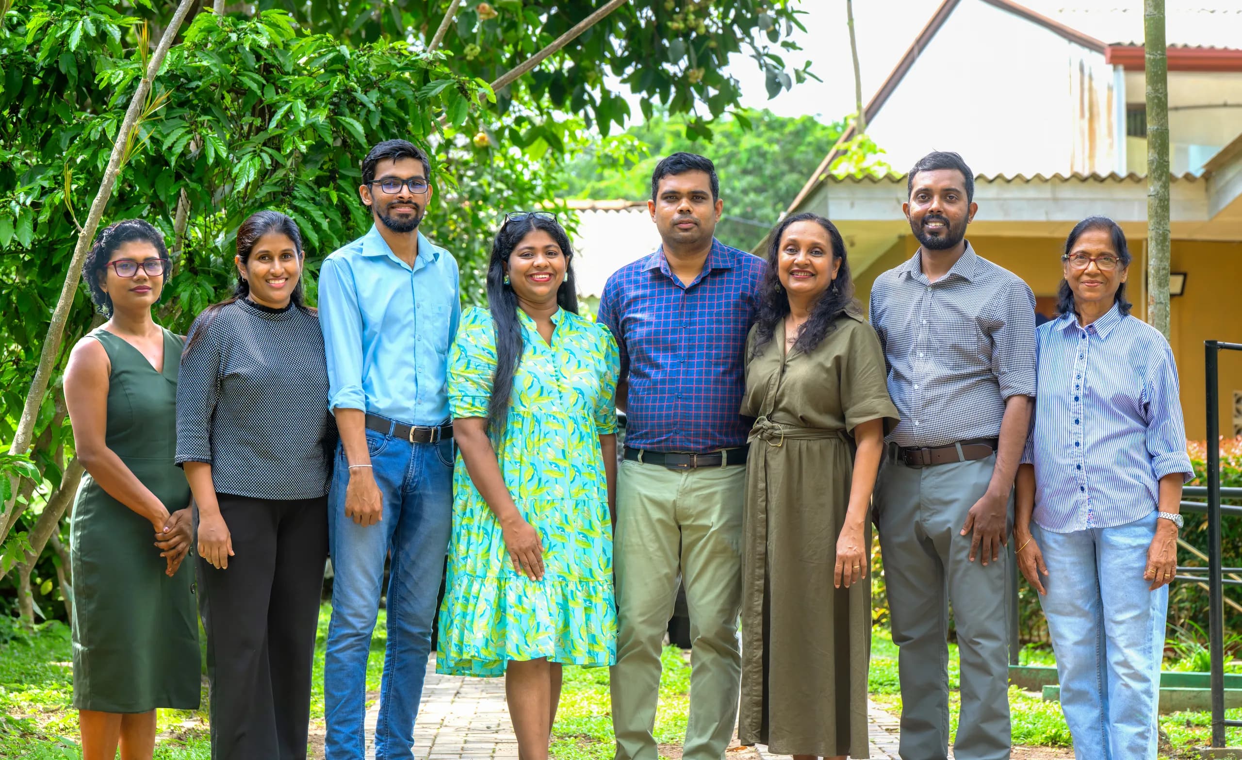 The Hapana Fun Factory founding team standing together outdoors